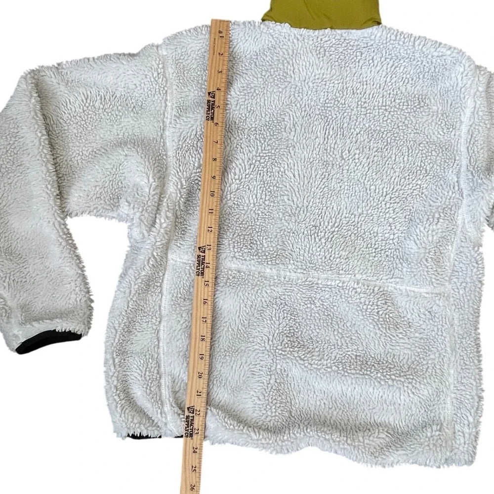 The North Face Mens‎ White Sherpa Fleece Quarter Zip Pullover NF0A7URN Small